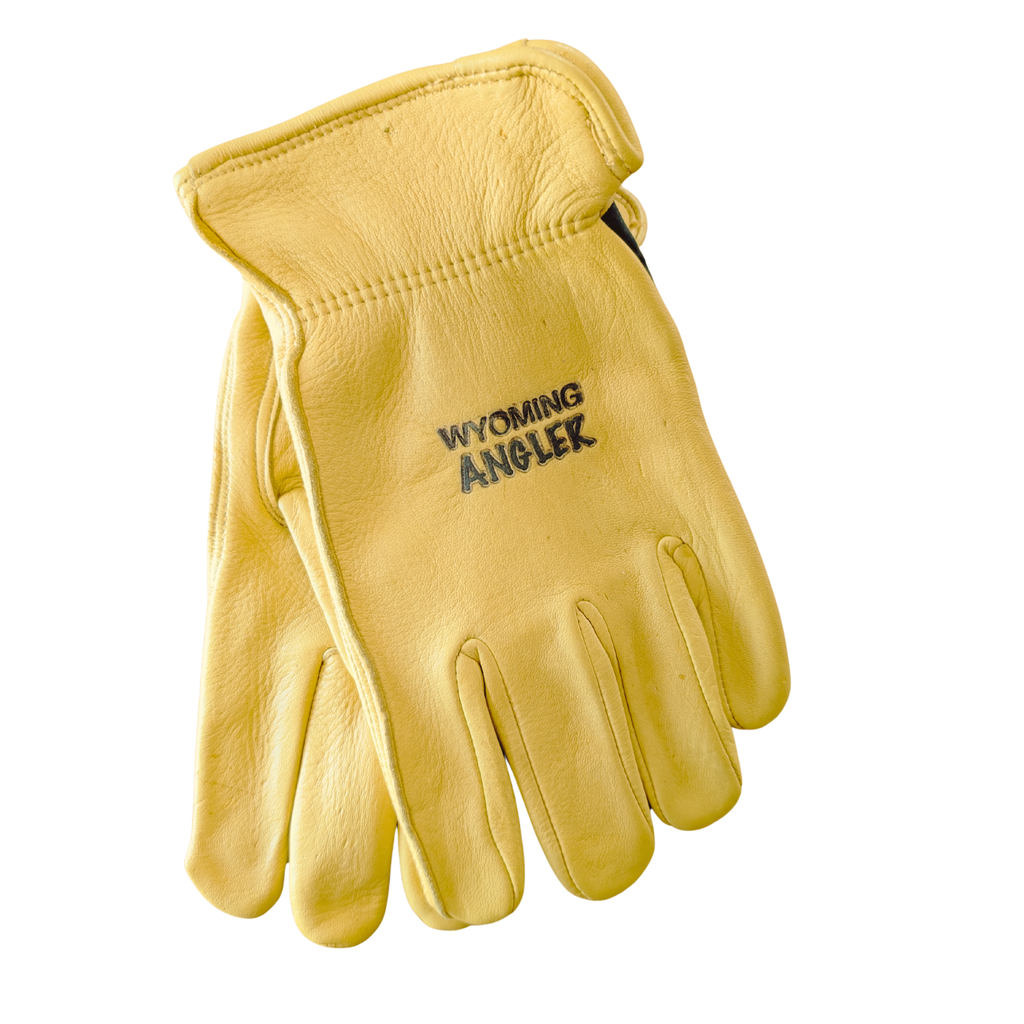 Wyoming Angler Hot-Branded Leather Gloves